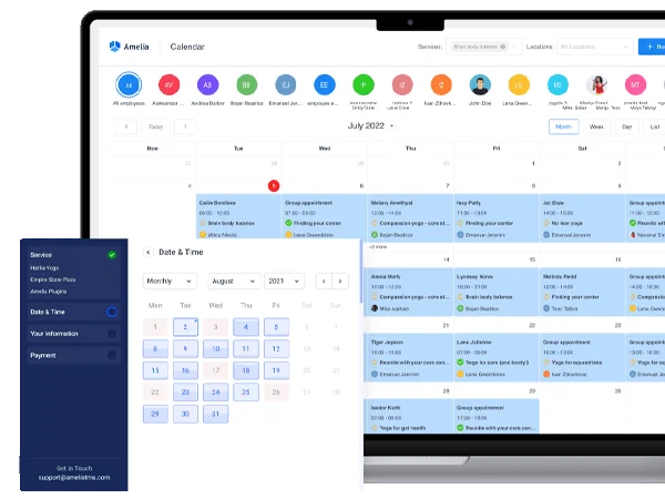 Create shifts, appointments,